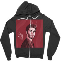 Tv Show In Red Poster Funny Zipper Hoodie | Artistshot