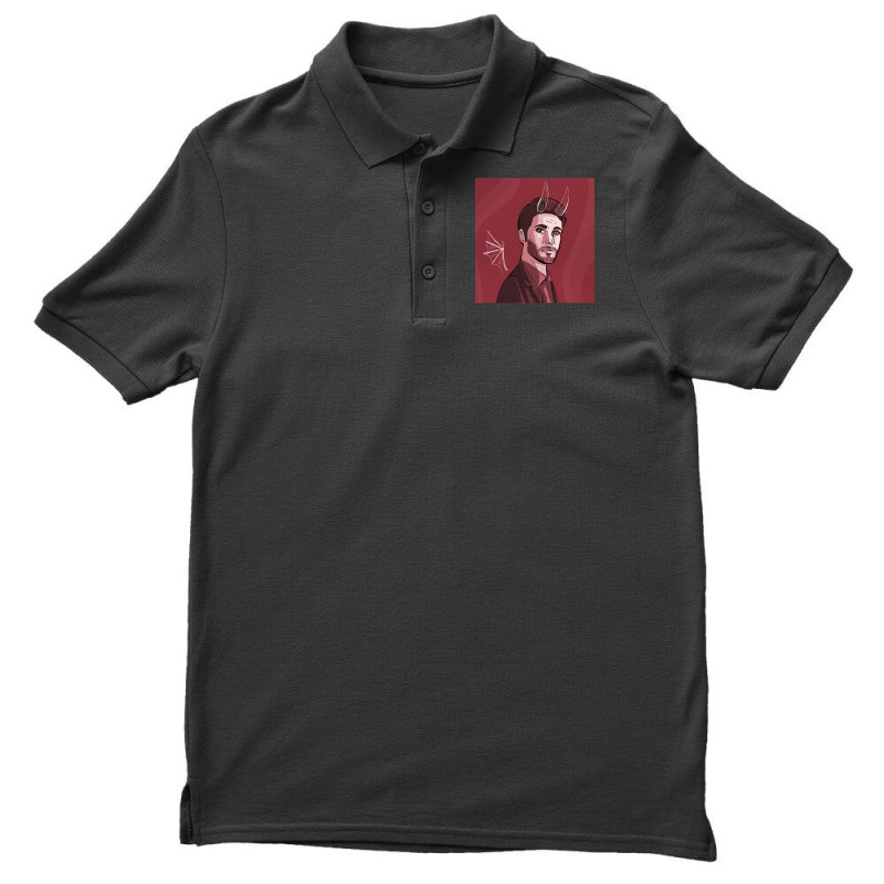 Tv Show In Red Poster Funny Men's Polo Shirt by sivelslebeckl | Artistshot