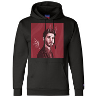 Tv Show In Red Poster Funny Champion Hoodie | Artistshot