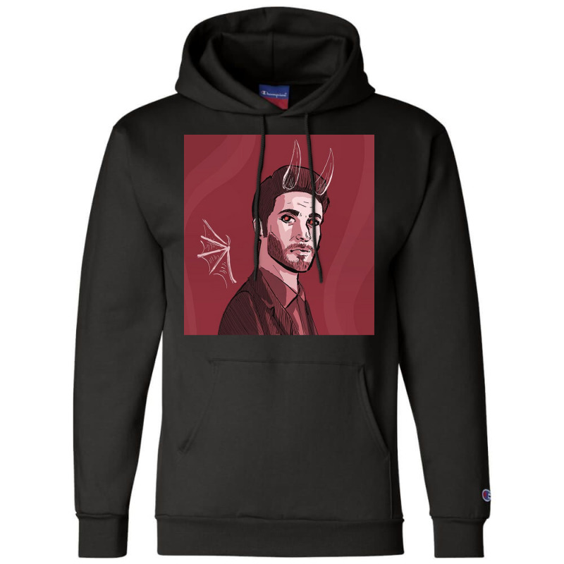 Tv Show In Red Poster Funny Champion Hoodie by sivelslebeckl | Artistshot