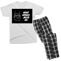 What Would Julio Do Poster Yellow Men's T-shirt Pajama Set | Artistshot