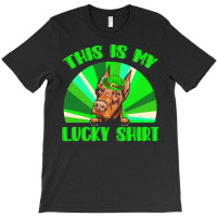 St Patricks Day Gift T  Shirt Doberman Leprechaun St Patricks Day Dog T-shirt | Artistshot