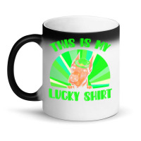 St Patricks Day Gift T  Shirt Doberman Leprechaun St Patricks Day Dog Magic Mug | Artistshot