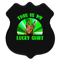 St Patricks Day Gift T  Shirt Doberman Leprechaun St Patricks Day Dog Shield Patch | Artistshot