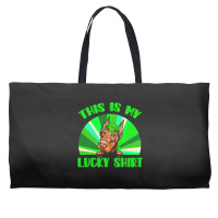 St Patricks Day Gift T  Shirt Doberman Leprechaun St Patricks Day Dog Weekender Totes | Artistshot