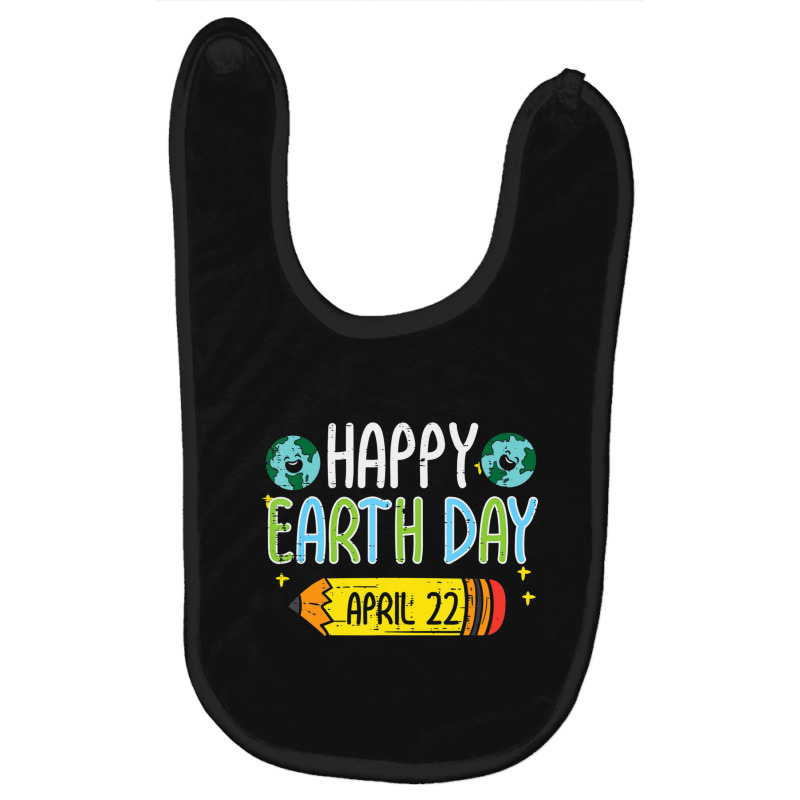 Trending Happy Earth Day Pencil April 22 Cute Teacher Men Women Baby Bibs by Hugo Flowers | Artistshot