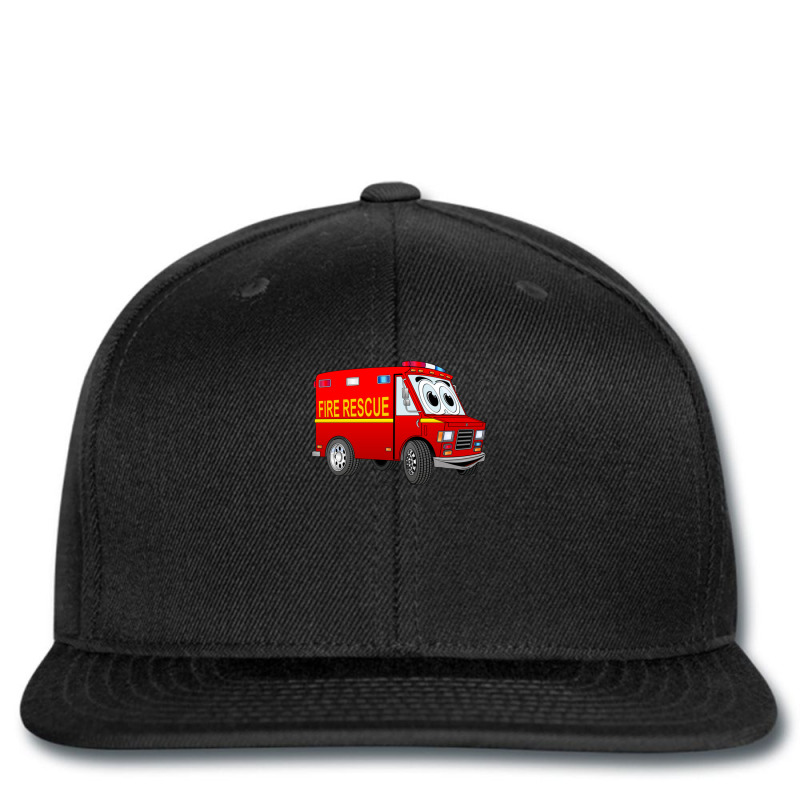 Fire Rescue Mini Van Cartoon Printed hat by JenniferJones | Artistshot