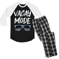 Limited Edition Vacay Mode Sunglasses Simmer Beach Island Men's 3/4 Sleeve Pajama Set | Artistshot