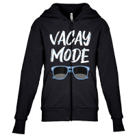 Limited Edition Vacay Mode Sunglasses Simmer Beach Island Youth Zipper Hoodie | Artistshot