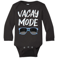 Limited Edition Vacay Mode Sunglasses Simmer Beach Island Long Sleeve Baby Bodysuit | Artistshot