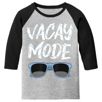 Limited Edition Vacay Mode Sunglasses Simmer Beach Island Youth 3/4 Sleeve | Artistshot