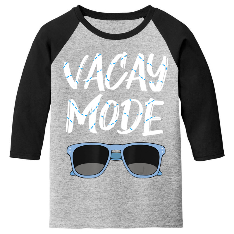 Limited Edition Vacay Mode Sunglasses Simmer Beach Island Youth 3/4 Sleeve | Artistshot