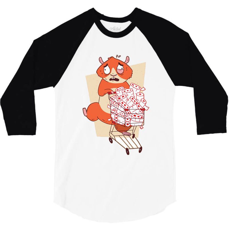 Hamster Buying 3/4 Sleeve Shirt | Artistshot