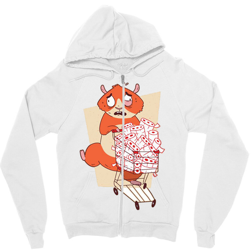 Hamster Buying Zipper Hoodie | Artistshot