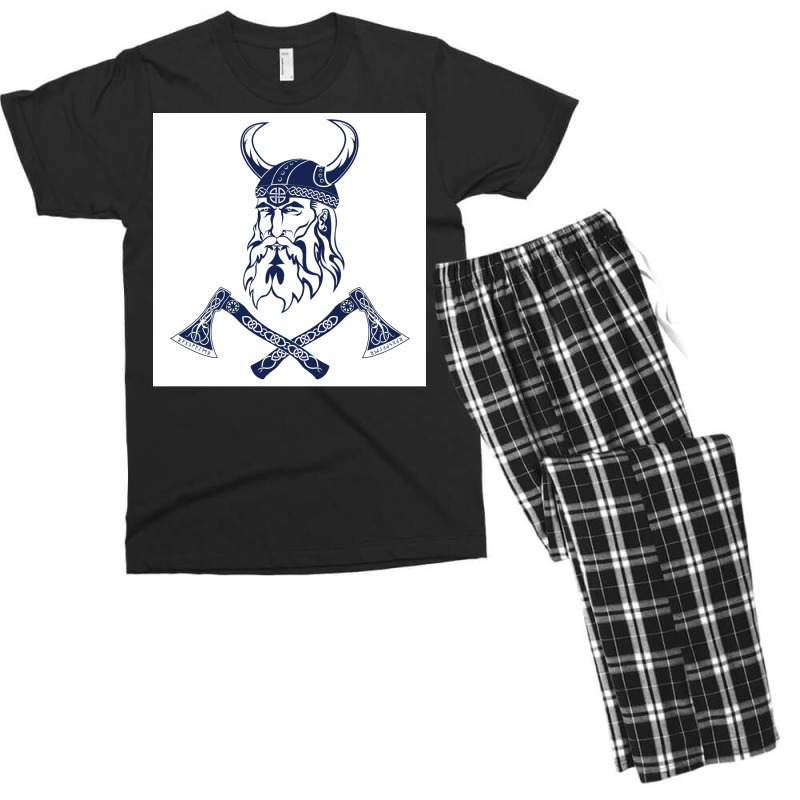 Viking  Aesthetic Stars Boy Men's T-shirt Pajama Set by vossyauchf | Artistshot