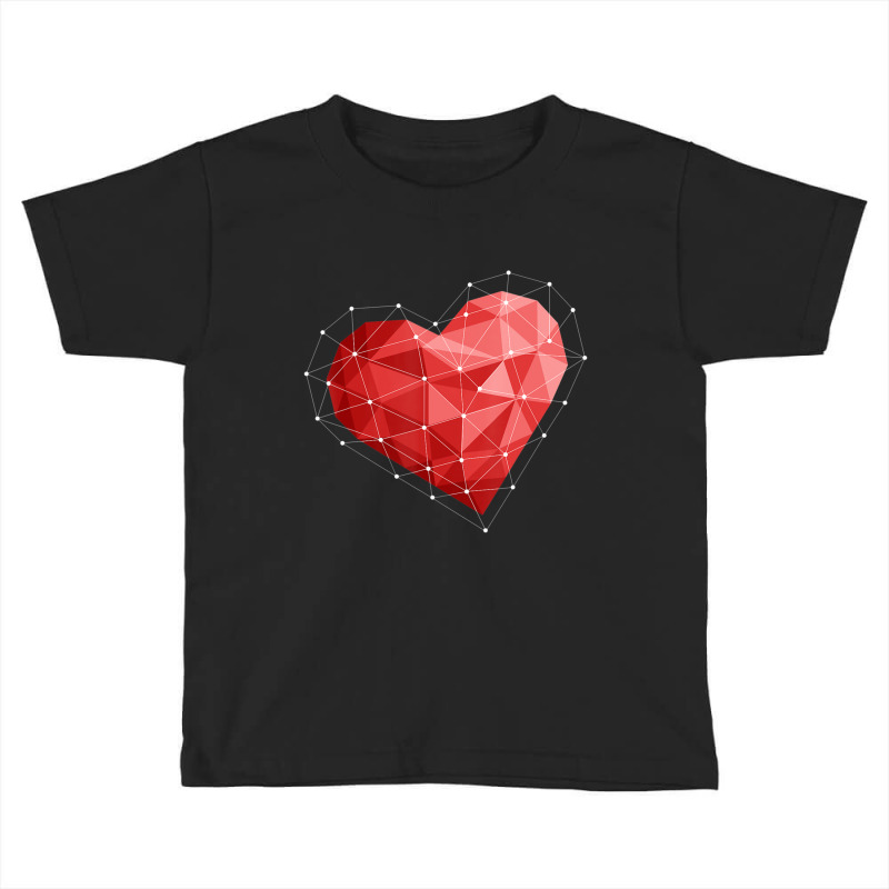 Hot Trend Cute Geometric Heart Geometry Art Valentines Day February 14 Toddler T-shirt | Artistshot