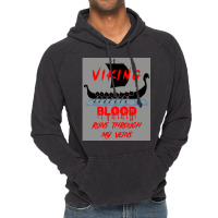 Viking Blood Runs Through My Veins Viking Boat Ship On Water  Hippie G Vintage Hoodie | Artistshot