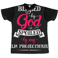 Blessed By God Spoiled By Film Projectionist Classic Boy Stars Graphic T-shirt | Artistshot