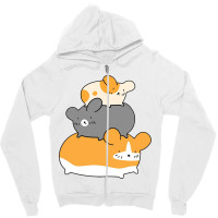 Hamster Stack Zipper Hoodie | Artistshot