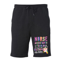 Nurses Assistants Are Fabulous Magical Like Unicorns Aide T Shirt Fleece Short | Artistshot