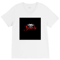 Dracula Bram Stoker Chiffon Hipster Yellow V-neck Tee | Artistshot