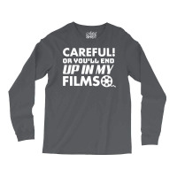 Careful Or Youll End Up In My Film Classic  Aesthetic Retro Long Sleeve Shirts | Artistshot