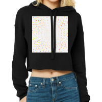 Colourful Confetti Designs In Minimize And Maximize Pattern Cropped Hoodie | Artistshot