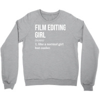 Film Editing Girl Funny Saying For Women Classic Red Retro Crewneck Sweatshirt | Artistshot