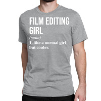 Film Editing Girl Funny Saying For Women Classic Red Retro Classic T-shirt | Artistshot