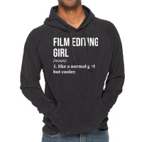 Film Editing Girl Funny Saying For Women Classic Red Retro Vintage Hoodie | Artistshot