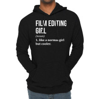 Film Editing Girl Funny Saying For Women Classic Red Retro Lightweight Hoodie | Artistshot