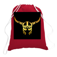 Viking Helmet Warrior Tattoo Vikings Gift Idea  Boy Retro Drawstring Bags | Artistshot