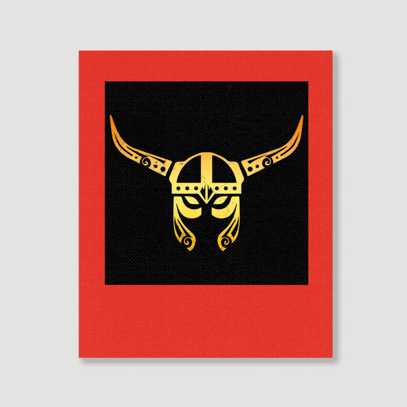 Viking Helmet Warrior Tattoo Vikings Gift Idea  Boy Retro Portrait Canvas Print | Artistshot