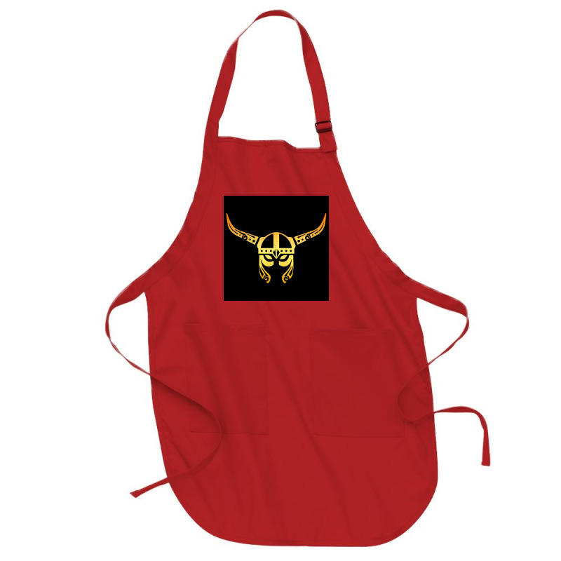 Viking Helmet Warrior Tattoo Vikings Gift Idea  Boy Retro Full-length Apron | Artistshot