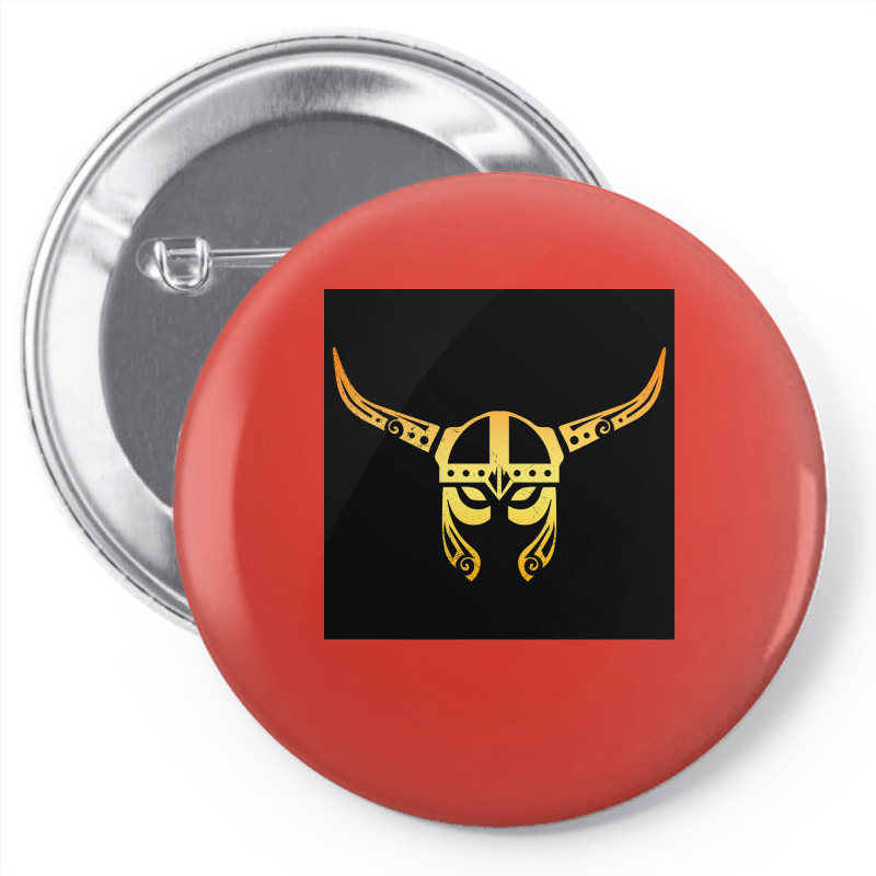 Viking Helmet Warrior Tattoo Vikings Gift Idea  Boy Retro Pin-back Button | Artistshot