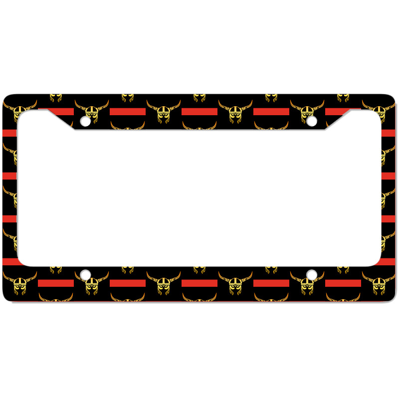 Viking Helmet Warrior Tattoo Vikings Gift Idea  Boy Retro License Plate Frame | Artistshot