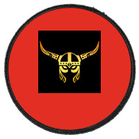 Viking Helmet Warrior Tattoo Vikings Gift Idea  Boy Retro Round Patch | Artistshot