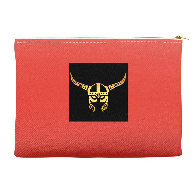 Viking Helmet Warrior Tattoo Vikings Gift Idea  Boy Retro Accessory Pouches | Artistshot