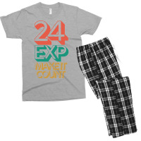 24 Exposures Make It Count  Active Vintage Men's T-shirt Pajama Set | Artistshot