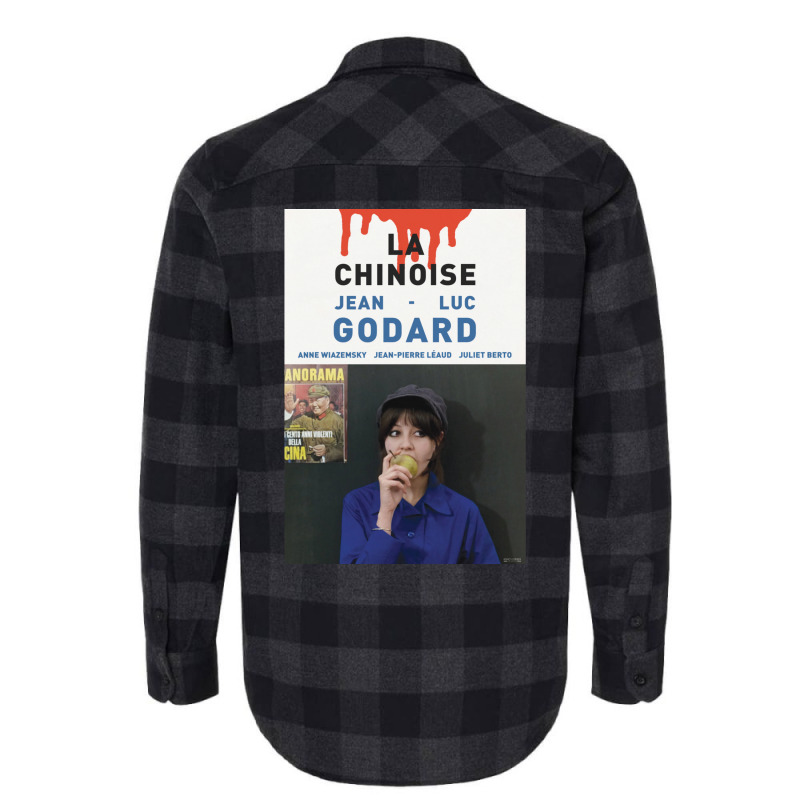 La Chinoise Film Poster Long  Girl 80s Flannel Shirt by slibobatrouzn | Artistshot