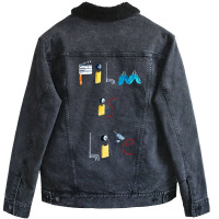 Film Is Life Classic Hipster Humor Unisex Sherpa-lined Denim Jacket | Artistshot