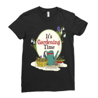 It´s Gardening Time Outfit For Working Garden Work Flower T Shirt Ladies Fitted T-shirt | Artistshot