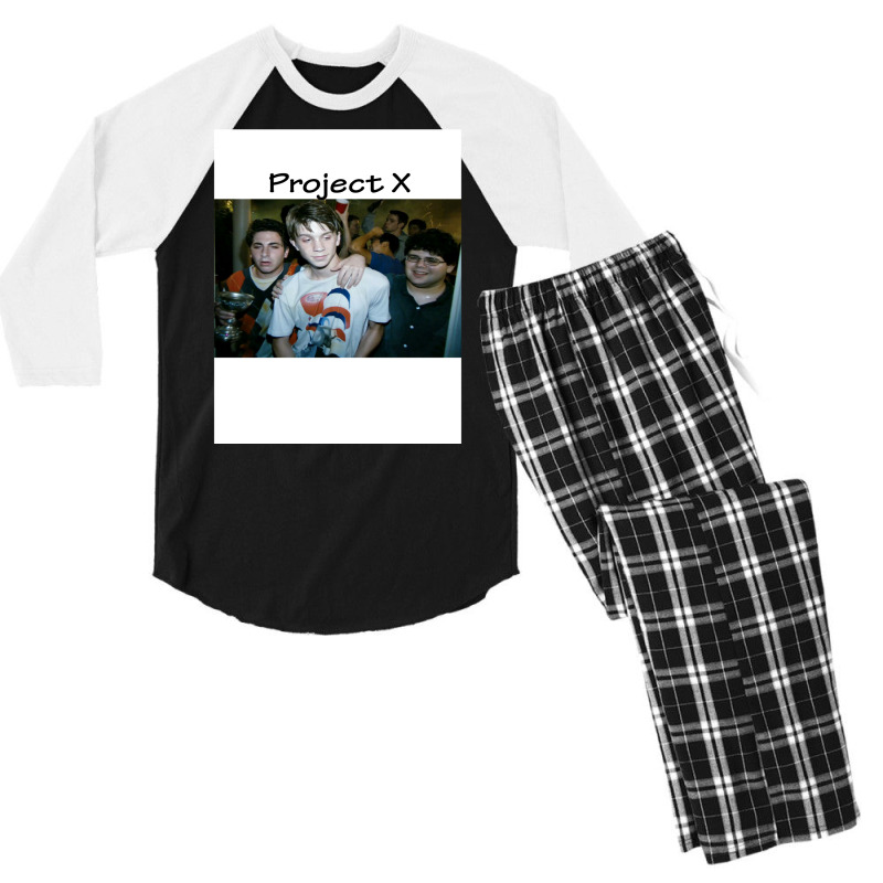 Project X   Cute Trending Men's 3/4 Sleeve Pajama Set by slibobatrouzn | Artistshot