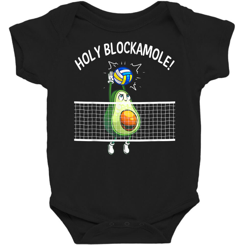 Holy Blockamole Volleyball Shirt Player Blocker Avocado T Shirt Baby Bodysuit by dorman | Artistshot