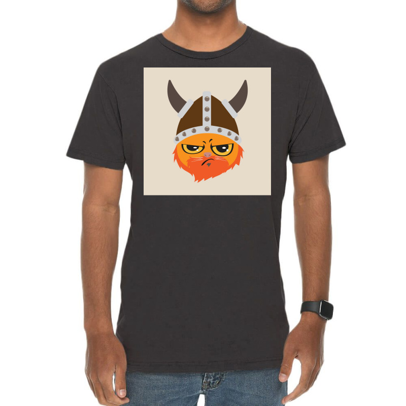 Viking Cat Cat Viking Helmet Emotion Gift  Boy Gift Vintage T-shirt | Artistshot