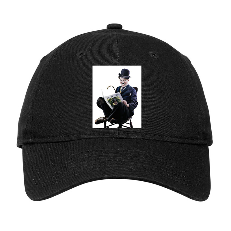 Charlie Chaplin Reading Classic Trending Trending Adjustable Cap by ogaltiziua1 | Artistshot