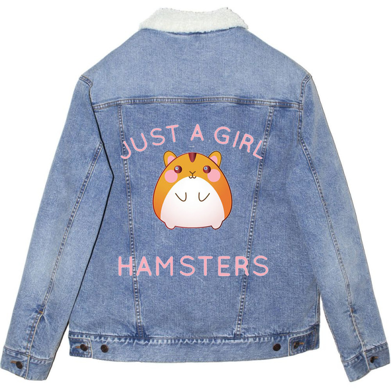 Just A Girl Who Loves Hamsters Unisex Sherpa-lined Denim Jacket | Artistshot