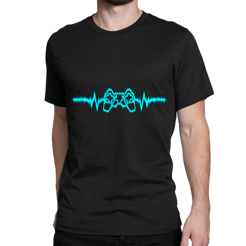 Limited Edition Gamer Heartbeat Gaming Lover Video Game Fan Passion Ne Classic T-shirt by Kristina Ritchey | Artistshot