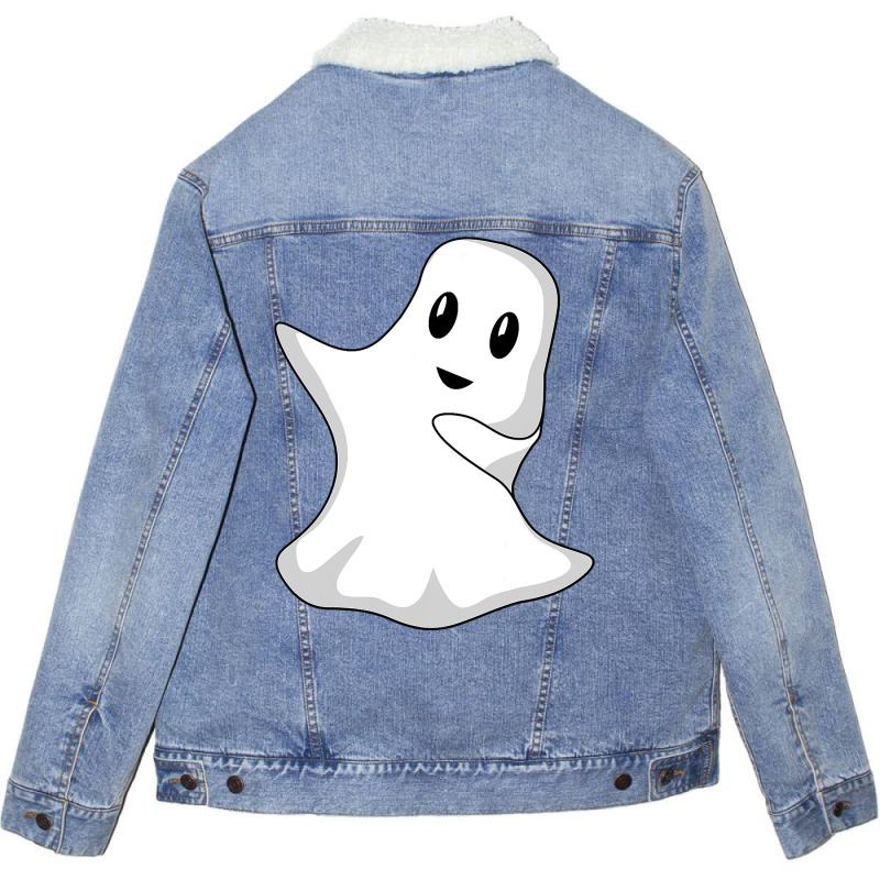 Funny Dabbing Ghost Halloween Dab   Halloween Tees Unisex Sherpa-lined Denim Jacket | Artistshot