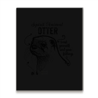 Trending Spirit Animal - Otter Black Metal Print Vertical | Artistshot